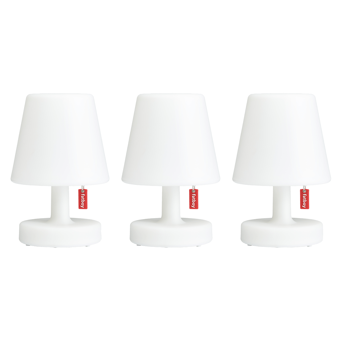 Ensemble de lampes de table pour intérieur et extérieur | Fatboy® Edison the Mini Petite lampe de table blanche Mini ampoules LED rechargeables 