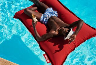 Man on floatzac