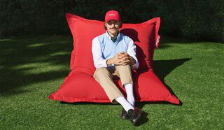 Fred on an beanbag