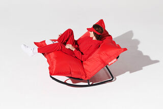 woman on beanbag