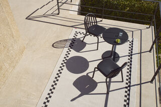 Carpretty Grand Check Border Anthracite/Creme