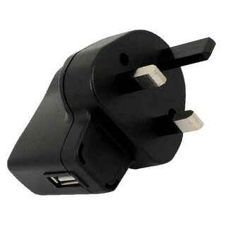 UK plug (5V 1A) for USB-A charging cables
