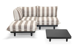 Paletti Set Medium Left Stripe Cacao + Table Anthracite