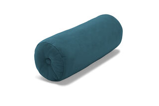 Puff Rolster Pillow Velvet Petrol