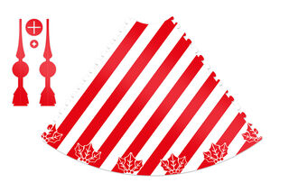 X-mas Cappie Treetopper Stripemas
