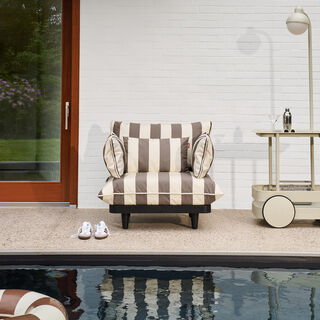 Paletti Lounge Chair Stripe Cacao