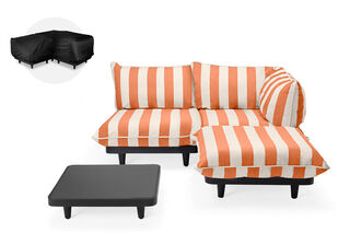 Paletti Set Medium + Table RIGHT Stripe Orange Creme