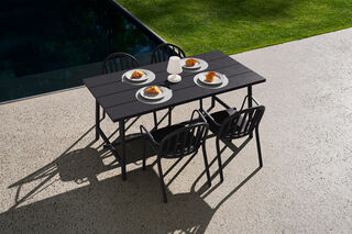 Fred's Armchair Set Anthracite (4 pcs)