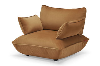 Sumo Loveseat Velvet Almond