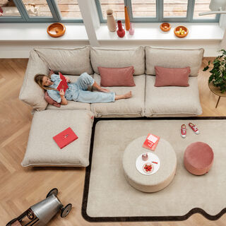 Sumo Corner Sofa Boucle Beige
