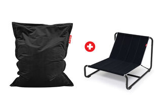 Beanbase Anthracite + Original Slim Velvet Black