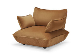 Sumo Armrest Velvet Almond