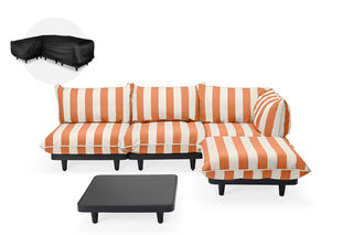 Paletti Set Large + Table RIGHT Stripe Orange Creme