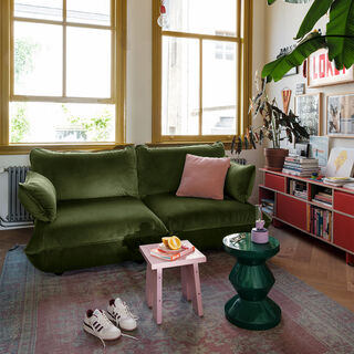 Sumo Sofa Medium Velvet Recycled Deep Green