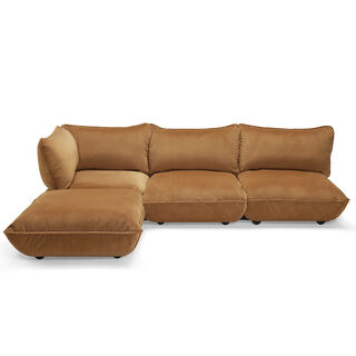 Sumo Corner Sofa Velvet Recycled Almond