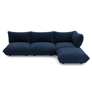 Sumo Corner Sofa Right Cord Recycled Deep Blue