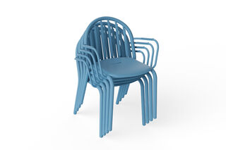 Fred's Armchair Set Wave Blue (4 pcs)