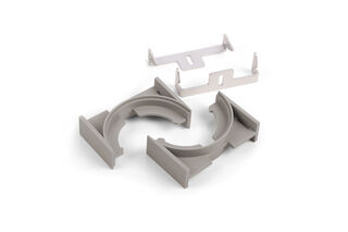 Tjoep Light Grey Wall Connector Set