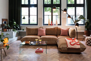 Sumo Corner Sofa Velvet Almond