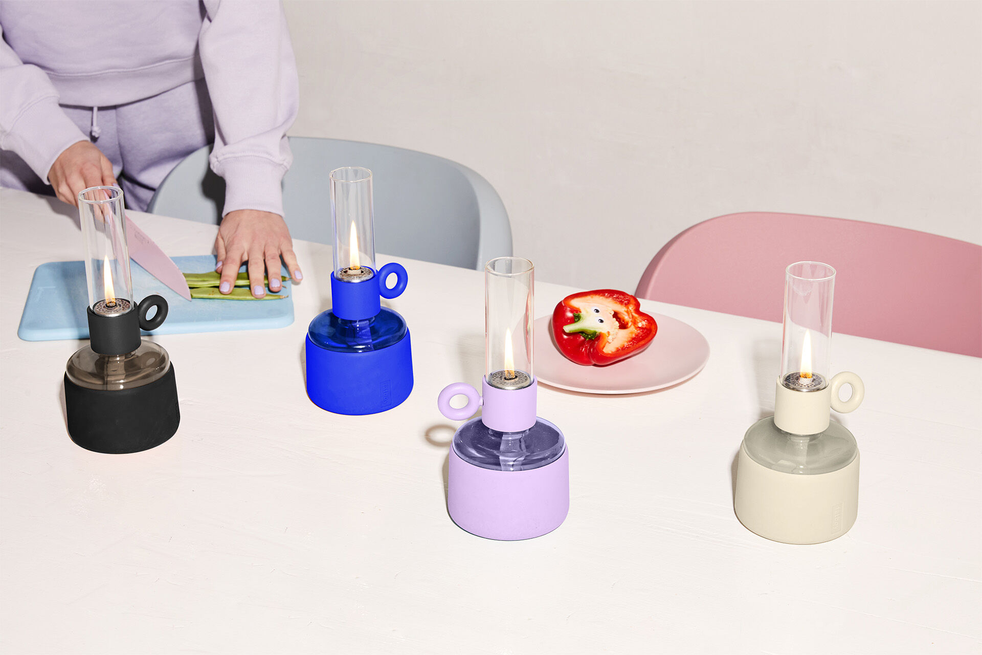 Flamtastique XS: small oil lantern, sleek design | Fatboy
