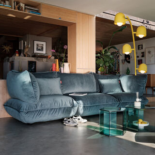 Sumo Sofa Grand Velvet Recycled Petrol