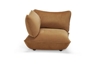 Sumo Corner Seat Velvet Almond