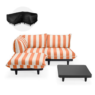 Paletti Set Medium + Table LEFT Stripe Orange Creme