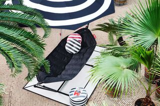 Headdemock Superb Stripe Orange Creme Incl. Rack Black