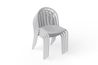 Fred's Chair Set Light Grey (4 pcs)