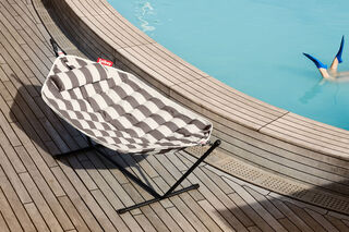 Headdemock Superb Stripe Cacao Incl. Pillow + Rack Black