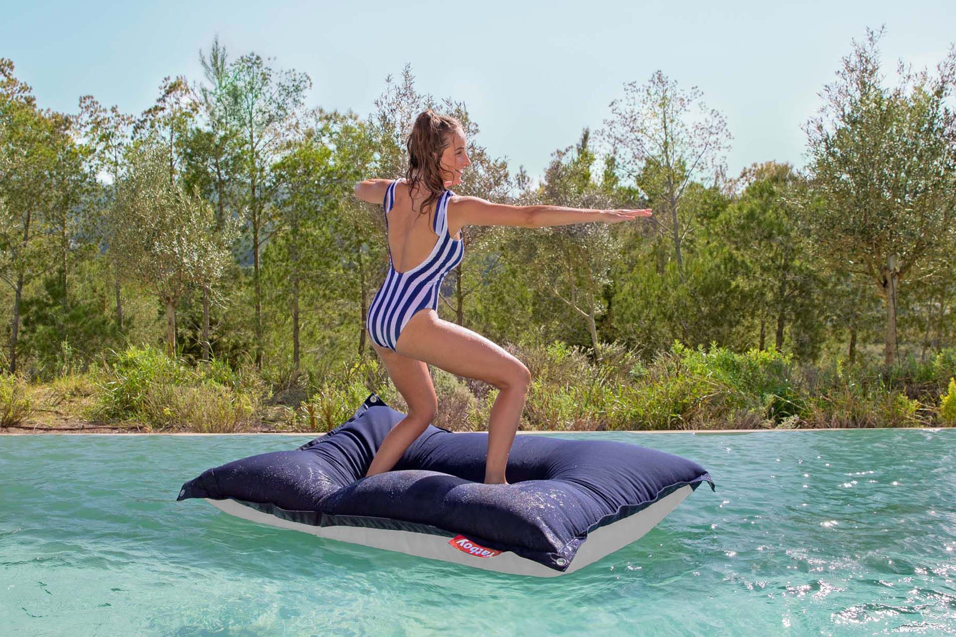 Lagoon Lounger Bean Pool Float Big Joe Sunbrella Bean Bag Pool