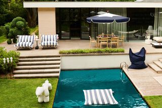 Original Outdoor Stripe Ocean Blue