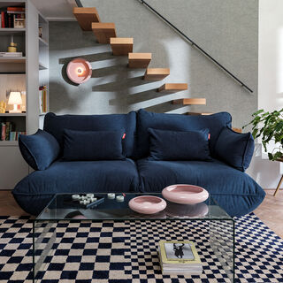 Recycled King Pillow Cord Deep Blue