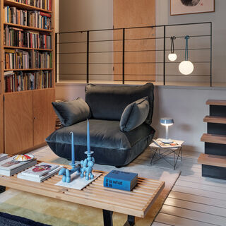 Sumo Loveseat Velvet Recycled Petrol