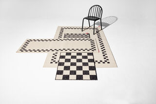 Carpretty Catwalk Check Border Anthracite/creme