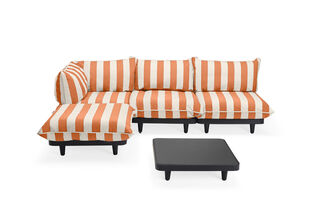 Paletti Set Large + Table LEFT Stripe Orange Creme