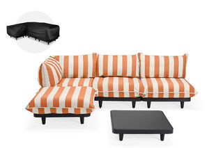 Paletti Set Large + Table LEFT Stripe Orange Creme
