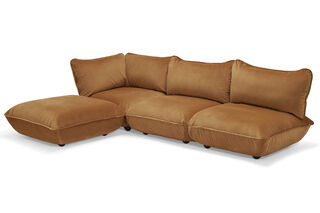 Sumo Corner Sofa Velvet Almond