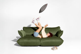 Sumo Armrest Velvet Deep Green