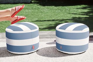 Point Outdoor Stripe Ocean Blue