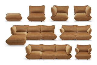 Sumo Hocker Velvet Almond