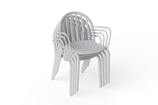 Fred's Armchair Set Light Grey (4 pcs)