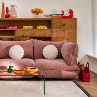 Sumo Corner Seat Richt Cord Soft Pink