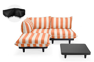 Paletti Set Medium + Table LEFT Stripe Orange Creme