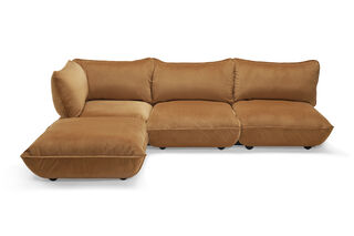 Sumo Corner Sofa Velvet Almond