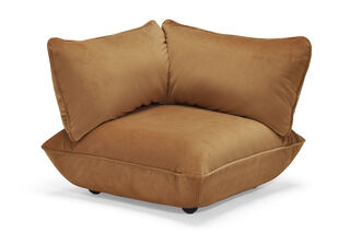 Sumo Corner Seat Velvet Almond