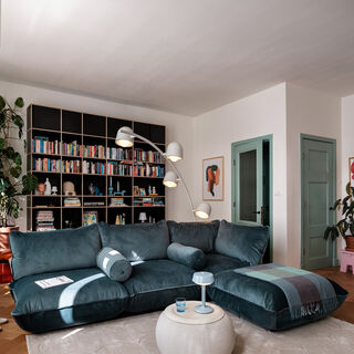 Sumo Corner Sofa Velvet Petrol