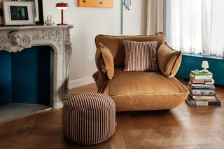 Sumo Loveseat Velvet Almond
