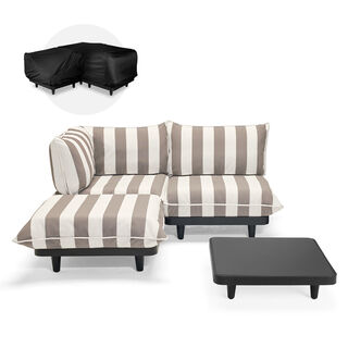 Paletti Set Medium Left Stripe Cacao + Table Anthracite