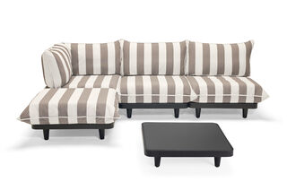 Paletti Set Large Left Stripe Cacao + Table Anthracite